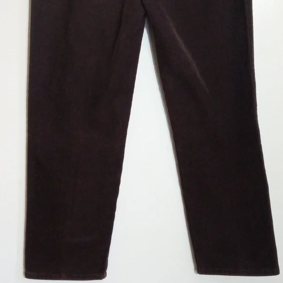 Liz Claiborne Lizwear jeans brown corduroy pants women size 8 - Picture 2 of 6